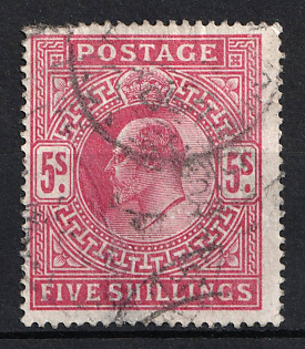 1902-10 5s Great Britain (Used)