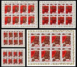 1985 40th Anniversary of Victory Over Fascism, Soviet Union, USSR, Russia, Miniature Sheets (Full Set, MNH)