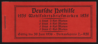 1935 Complete Booklet with stamps of Third Reich, Germany, Excellent Condition