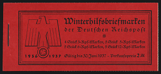 1936 Complete Booklet with stamps of Third Reich, Germany, Excellent Condition