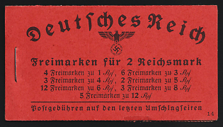 1940-41 Complete Booklet with stamps of Third Reich, Germany, Excellent Condition