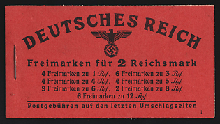 1941 Complete Booklet with stamps of Third Reich, Germany, Excellent Condition