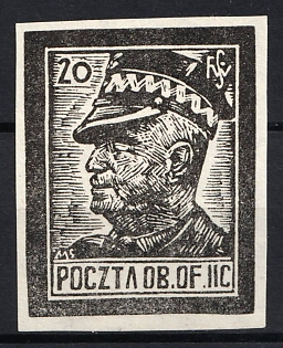 1943 Woldenberg, Poland, POCZTA OB.OF.II C, WWII Camp Post