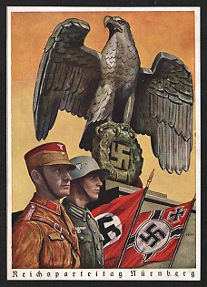 1933-1945 'Nuremberg Reich Party Rally' Proof Nazi Propaganda Postcard