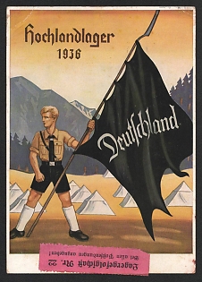 1936 'Germany' Nazi Propaganda Postcard