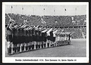 1938 'German Football Championship 1938' Nazi Propaganda Postcard