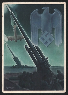1941 'The German Wehrmacht' Nazi Propaganda Postcard