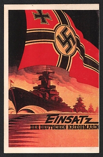 1933-1945 'Operation of the German Naval Chief' Nazi Propaganda Postcard