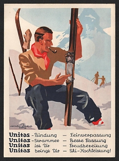 1933-1945 'Unitas – Bonding – Fine Fitting' Nazi Propaganda Postcard