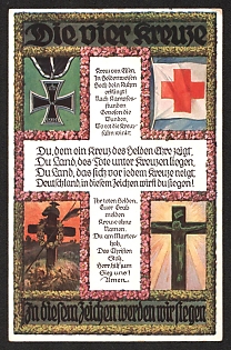 1940 'In this Sign We Will Lay' Nazi Propaganda Postcard