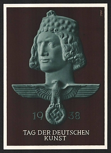 1938 'Day of German Art' Nazi Propaganda Postcard