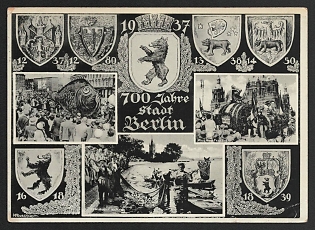 1937 '700 Years of the City of Berlin' Nazi Propaganda Postcard