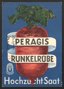 1938 'Peragis Runkelrube High-Breed Seed' Nazi Propaganda Postcard