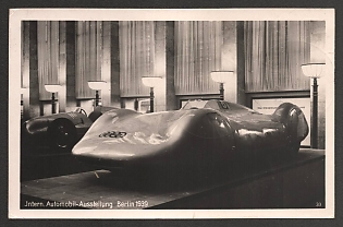 1939 'Berlin International Motor Show 1939' Automobile Nazi Propaganda Postcard