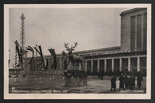 1937 'International Hunting Exhibition Berlin 1937' Nazi Propaganda Postcard