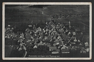 1933-1945 'Feldstetten with Camp From Airplane' Nazi Propaganda Postcard