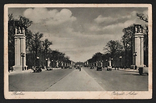1935 'Berlin. East-West Axis' Nazi Propaganda Postcard