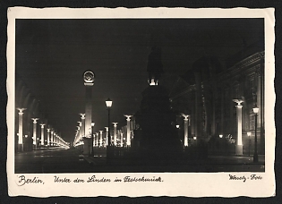 1939 'Berlin, Unter Den Linden in its Test Decoration' Nazi Propaganda Postcard