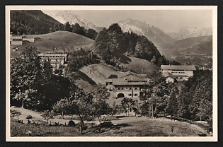 1933-1945 'Obersalzberg with Berghof' Nazi Propaganda Postcard