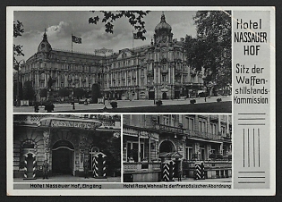 1940 'Hotel Nassaler Hof, Seat of the Armistice Commission' Nazi Propaganda Postcard