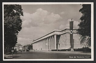 1938 'Munich. House of German Art' Nazi Propaganda Postcard