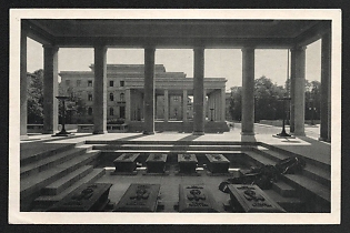 1938 'Munich, Honorary Temple for the Fallen of November 9, 1923' Nazi Propaganda Postcard