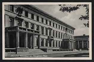 1938 'Munich. Driver's Cabin at Koniglicher Platz' Nazi Propaganda Postcard