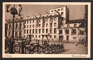 1933-1945 'Berlin Reich Chancellery' Nazi Propaganda Postcard
