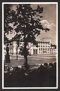 1942 'Berlin View from the Kaiserhof to the Reich Chancellery' Nazi Propaganda Postcard