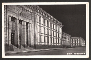1933-1945 'Berlin. Reich Chancellery' Nazi Propaganda Postcard