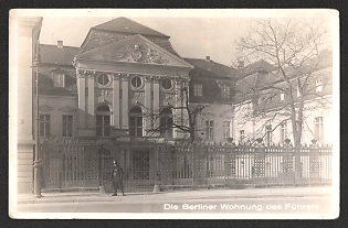 1938 'The Fuhrer's Berlin Apartment' Nazi Propaganda Postcard