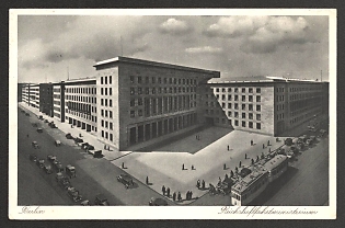 1938 'Berlin. Reich Air Ministry' Nazi Propaganda Postcard