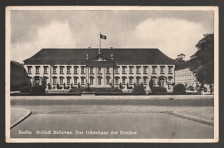 1941 'Berlin Bellevue Palace. The Reich Guest House' Nazi Propaganda Postcard