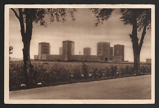 1934-1935 'Beautiful Germany, Picture 24 Tannenberg Memorial' Nazi Propaganda Postcard