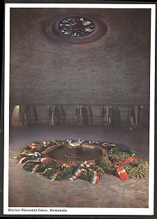 1933-1945 'Laboe Naval Memorial. Consecration Hall' Interior Nazi Propaganda Postcard