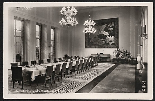 1938 'International Crafts Exhibition Berlin 1938' Interior Nazi Propaganda Postcard