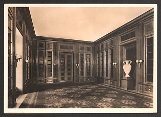 1933-1945 'Berlin. New Reich Chancellery Library' Interior Nazi Propaganda Postcard