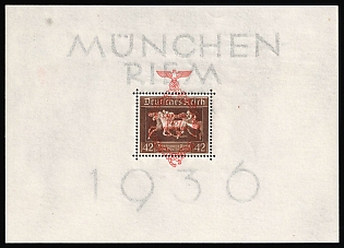 1937 Third Reich, Germany, Souvenir Sheet