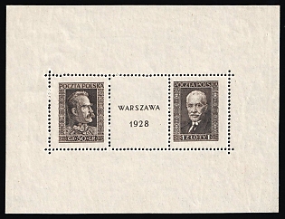 1928 Republic of Poland, Souvenir Sheet (Signed)