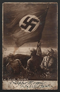 1933-1945 'German Morch' Military Army Nazi Propaganda Postcard