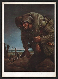 1933-1945 'Munich, House of German Art' Military Army Nazi Propaganda Postcard