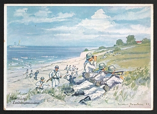 1933-1945 'The Postcard of the Kriegsmarine. Series 1-6. Produced With Permission' Military Army Nazi Propaganda Postcard