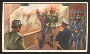 1933-1945 Belgium 'Toffee Trefin the History in Colours of the Department of the World War' Military Army Nazi Propaganda Postcard