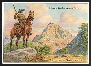 1939 'German South West Africa Spitzkuppe in the Naukluft Mountains' Military Army Nazi Propaganda Postcard