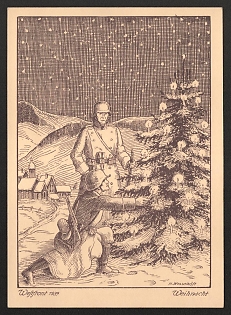 1939 'Western Front 1939' Military Army Nazi Propaganda Postcard