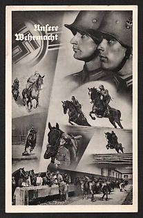 1940 'Our Wehrmacht' Military Army Nazi Propaganda Postcard