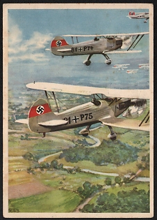 1938 'The German Wehrmacht Second Part the Luftwaffe' Air Force Luftwaffe Nazi Propaganda Postcard