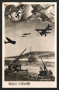 1933-1945 'Our Luftwaffe' Air Force Luftwaffe Nazi Propaganda Postcard