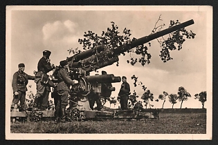 1939 'Our Luftwaffe' Artillery Nazi Propaganda Postcard