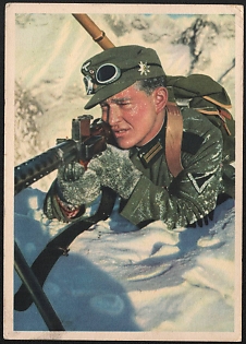 1944 'German Military' Army Infantry Nazi Propaganda Postcard